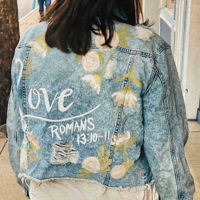 "Love" Jean Jacket